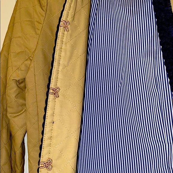 J. CREW TAN AND NAVY QUILTED JACKET - Picture 2 of 5